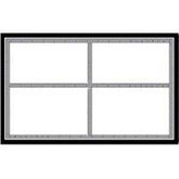 Centurion SLC501 Laser Sign, Black/Silver Background, 5-1/2 in W x 3-1/2 in H Dimensions